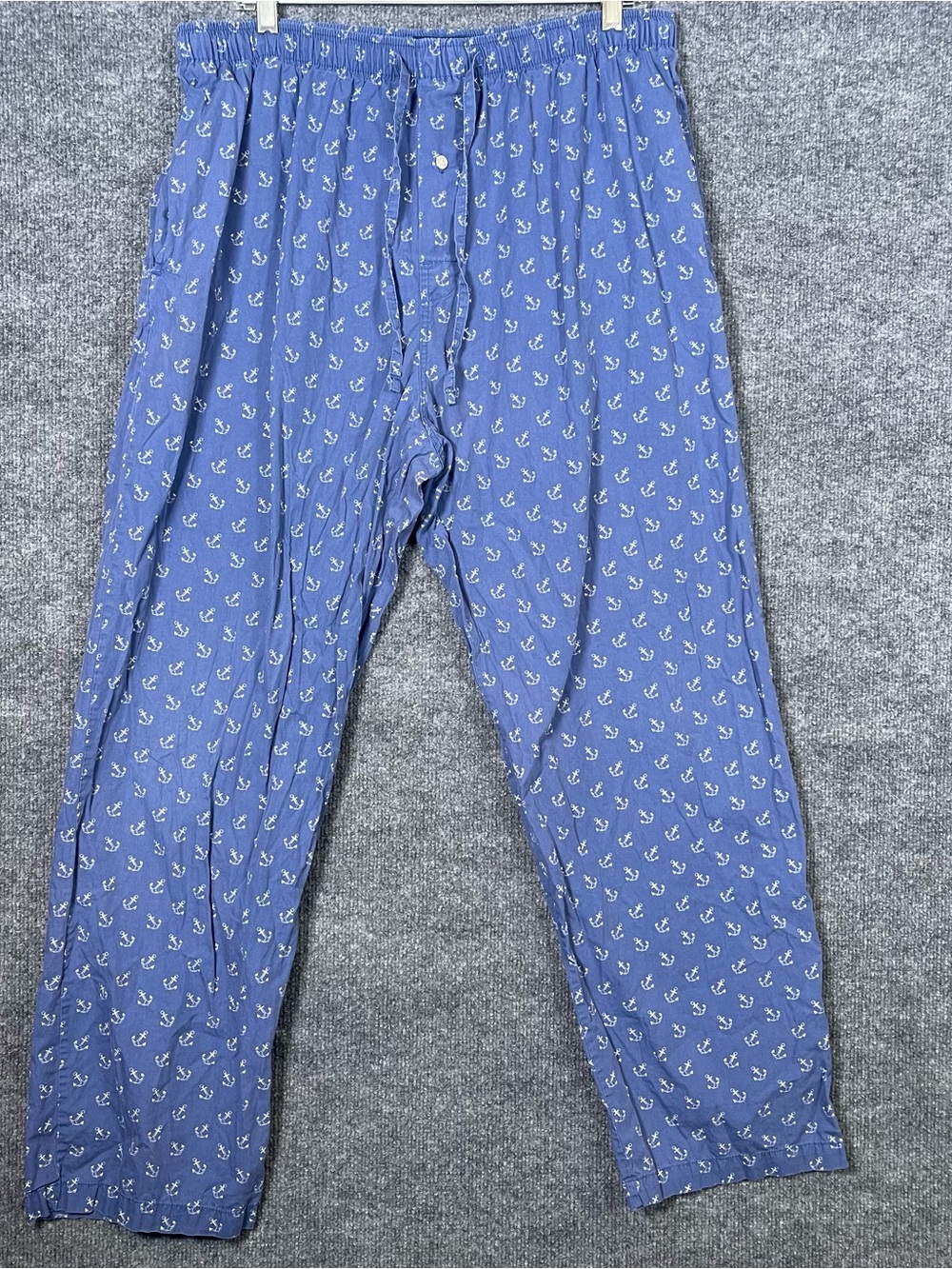 Polo Ralph Lauren Mens Large Blue Nautical Anchor Pajama Pants Elastic Waist